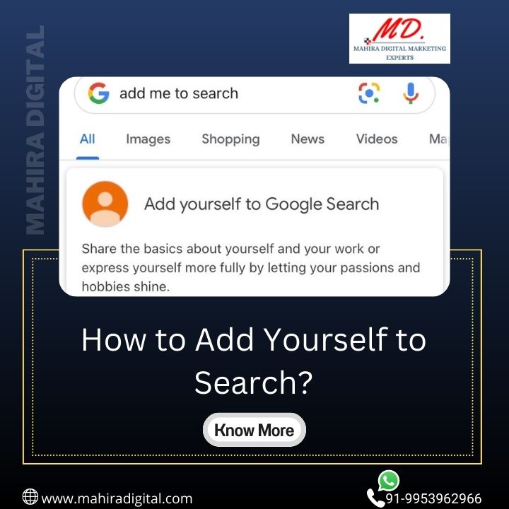How to Add Yourself to Search