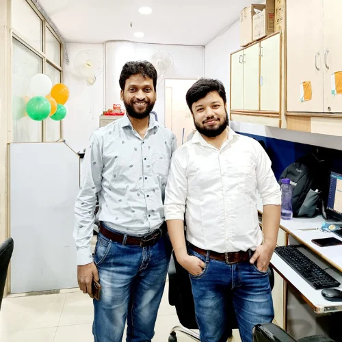 Meet the experts behind Mahira Digital – Founder Mustaq Ali and Digital Marketing Manager Gautam Nitesh.